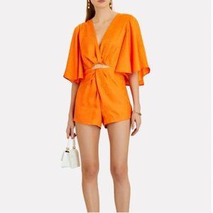 Significant Other Orange Isabel Romper